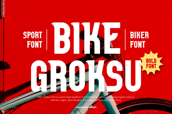 Bike Groksu Font for Bold Business Branding
