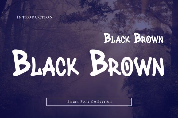 Black Brown Font for Bold Web Design