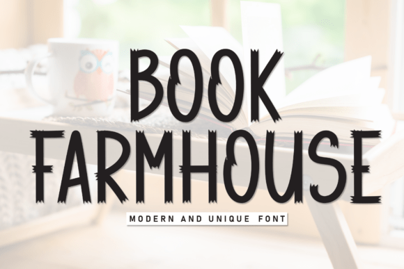 Book Farmhouse Typeface for Editorial Design