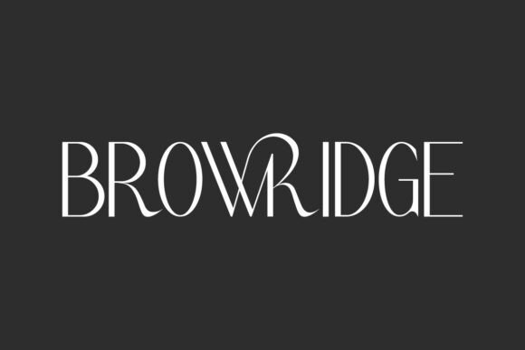 Browridge Font for Modern Web Design