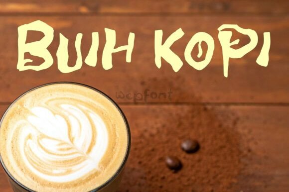 Buih Kopi: A Vivacious Display Font for Bold Campaigns