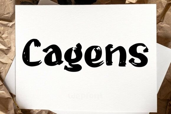 Cagens Typeface for Modern Web Design