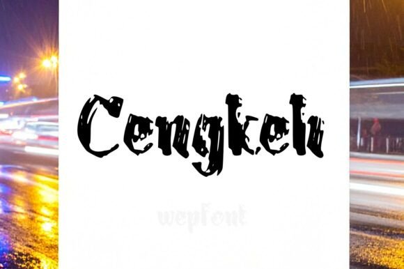 Cengkeh: The Display Font for Urban Chic Branding