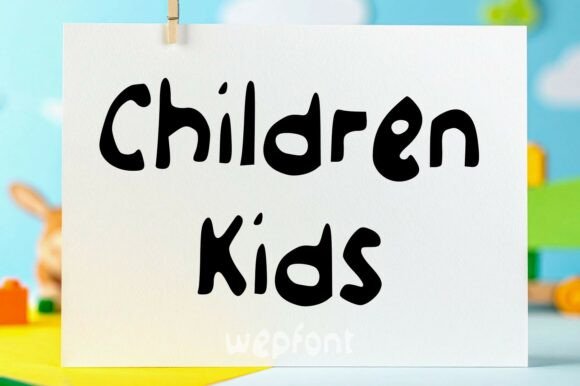 Children Kids: A Playful Display Font for Marketers