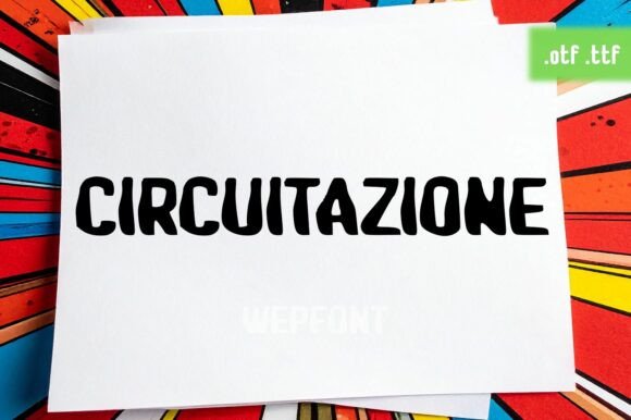 Circuitazione: A Bold Display Font for Editorial Impact