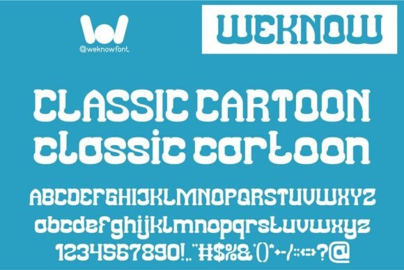 Classic Cartoon Typeface for Retro Digital Campaigns