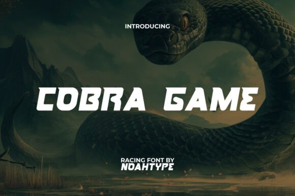 Cobra Game Font for Bold Brand Identity Design