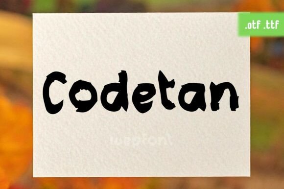 Codetan Font: Authentic Handwritten Display for Web Design