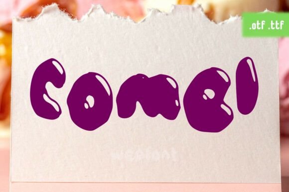 Comel: A Round Display Font for Digital Design