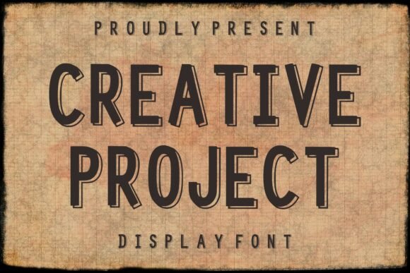 Creative Project Font for Bold Brand Identity