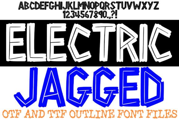 Electric Jagged Font for High-Impact Campaigns