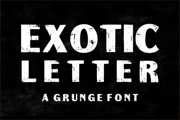 Exotic Letter Typeface for Editorial Design