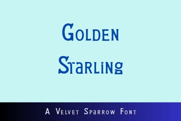 Golden Starling: A Refined Display Font for Editorial Design