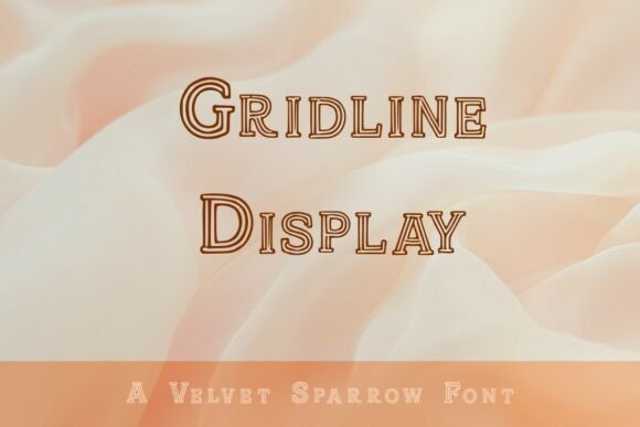 Gridline Display Font for Professional Branding