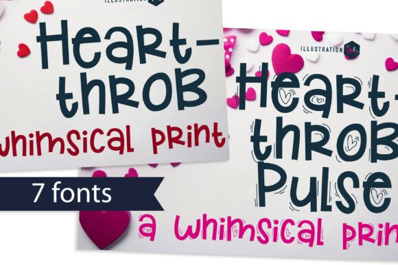 Heart Throb: A Whimsical Display Font for Branding