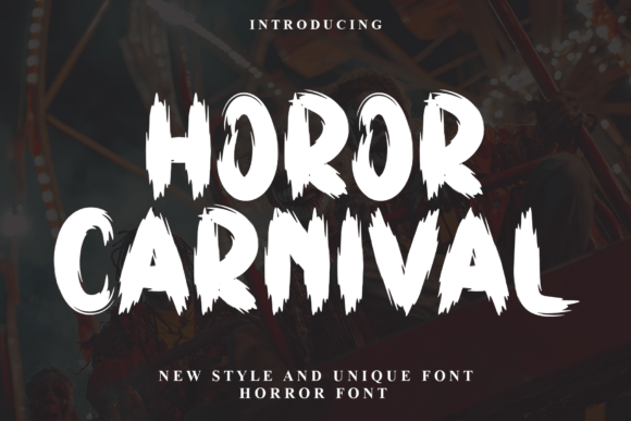 Horor Carnival: A Playful Display Font for Modern Editorial Design