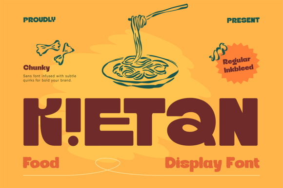 Kietan: A Chunky Display Font for Playful Brands