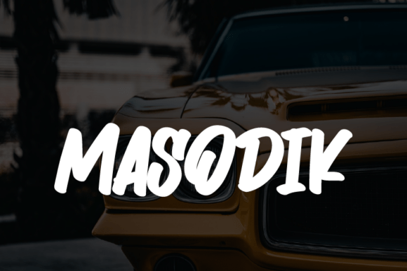 Masodik: The Bold Display Font for Impactful Branding