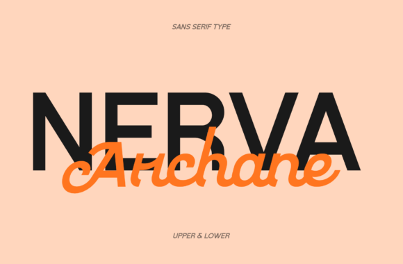 Nerva Archane Duo Font for Bold Campaign Design