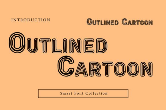 Outlined Cartoon Font for Playful Maker Designs