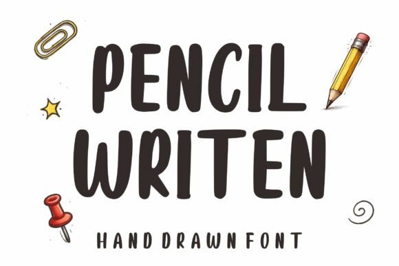 Pencil Writen Font for Authentic Campaign Design