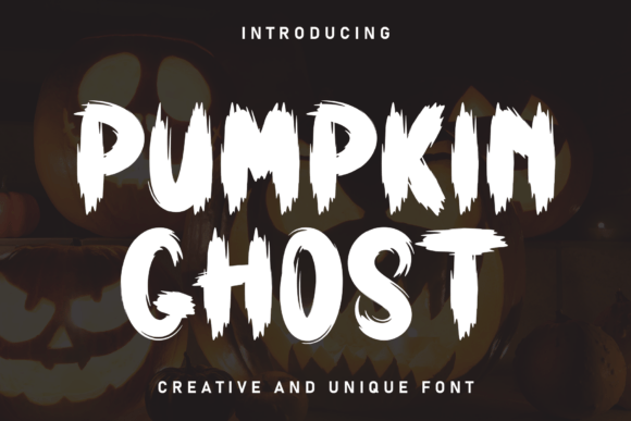 Pumpkin Ghost Typeface for Campaign Design