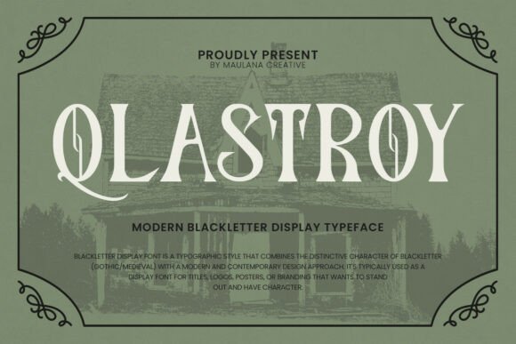 Qlastroy Modern Typeface for Bold Branding