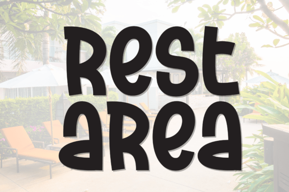 Rest Area: A Handmade Display Font for Digital Design