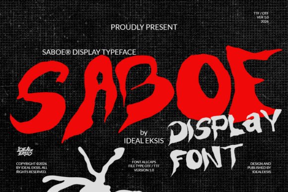 Saboe: A High-Impact Display Font for Bold Web Design