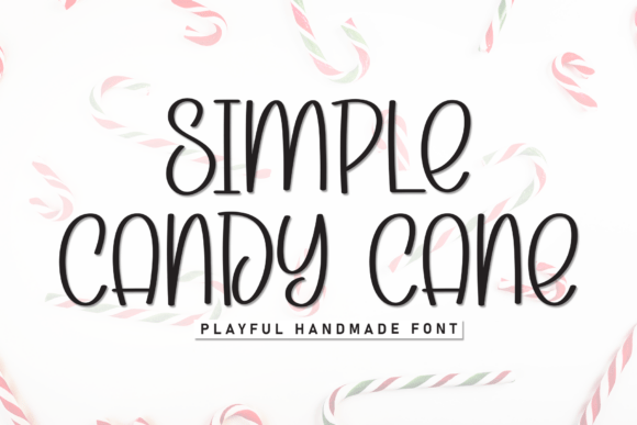 Simple Candy Cane Font for Small Business Branding
