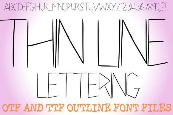 Thin Line Lettering: A Minimalist Display Typeface