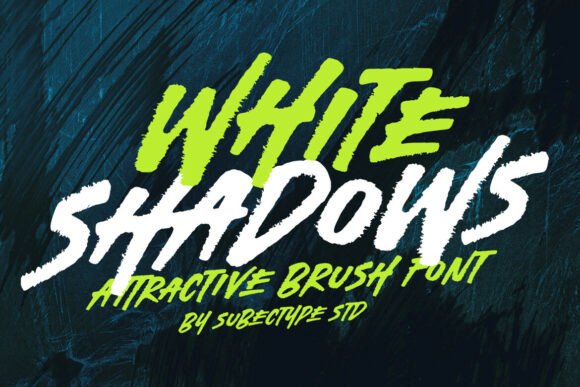 White Shadows: A Bold Display Font for Editorial Impact