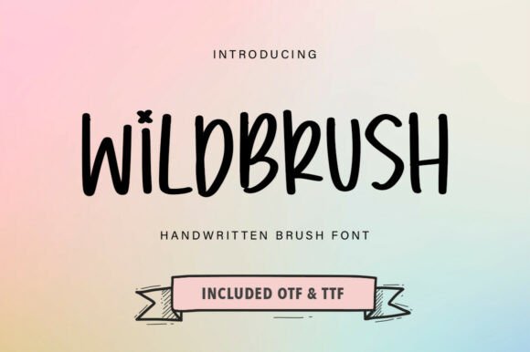 Wildbrush Font: Bold Display Typography for Editors
