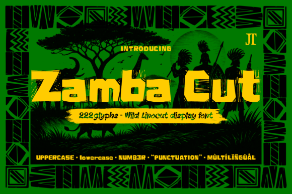 Zamba Cut: A Bold Typeface for Branding